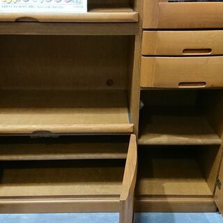 価格見直しました！府中家具｜オクムラ｜楢材｜3枚扉キッチンボード
