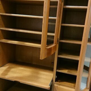 価格見直しました！府中家具｜オクムラ｜楢材｜3枚扉キッチンボード