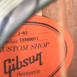 gibson j-45 custom shop 2010年製造