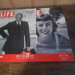 LIFE  表紙切り抜き  1950年～1955年 7枚