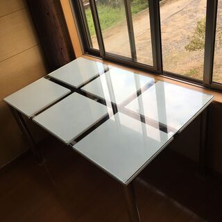 【ネット決済】強化ガラステーブル
