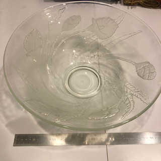 【ネット決済】ガラス大皿　ボウル　37,5cm 中古　処分価格