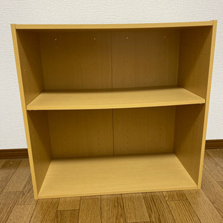 【ネット決済】木調カラーボックス② 本棚