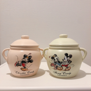【ネット決済・配送可】【Disney】陶器の容器｜壺
