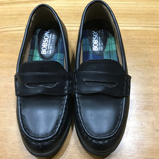 【ネット決済】ボブソン　靴　キッズローファー　黒　21cm