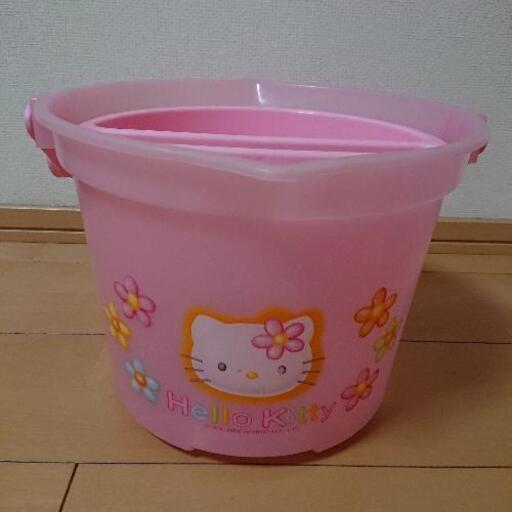 中古 バケツ ハローキティ お花①