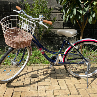 子供　自転車　22インチ リトルアミティ　Little Amitie ネイビー　フリーパワー　サイクルオリンピック