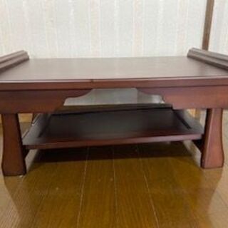 無料　ローテーブル？　仏壇前に置くテーブル　折りたたみ式　木製