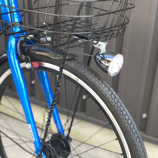 売切■新車☆半額！ジュニア クロスバイク ルーツJ　22インチ LEDオートライト　シマノ6段変速 ブルー