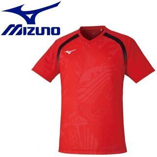 【ネット決済・配送可】MIZUNO ゲームTシャツ 卓球 82J...