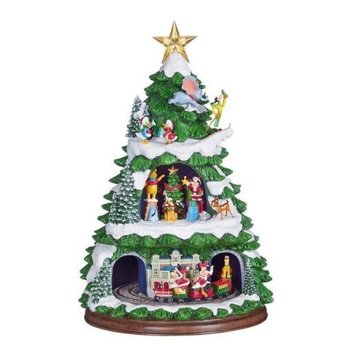 Disney ディズニー クリスマス ツリー オブジェ オーナメント オルゴール C2109181