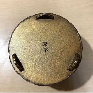 高岡銅器 【佐野宏采】 菊華 香炉 香道具 銅製 箱無し 三足 香道具 現状品 ☆ 札幌市 白石区 東札幌 ☆ アウトレットモノハウス