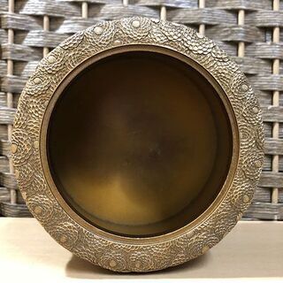 高岡銅器 【佐野宏采】 菊華 香炉 香道具 銅製 箱無し 三足 香道具 現状品 ☆ 札幌市 白石区 東札幌 ☆ アウトレットモノハウス