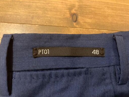 定価4.5万 PT01 EVO FIT ネイビースラックス パンツ 48
