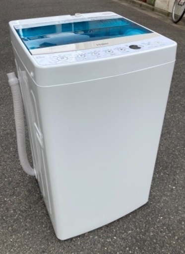 【RKGSE-581】特価！ハイアール/Haier/4.5kg/全自動洗濯機/JW-C45A/中古/2018年製/当社より近隣地域無料配達