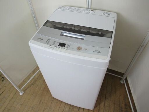 J3006/洗濯機/4.5キロ/4.5kg/ステンレス槽/単身用/一人暮らし/アクア/AQUA/AQW-S45E/中古品/