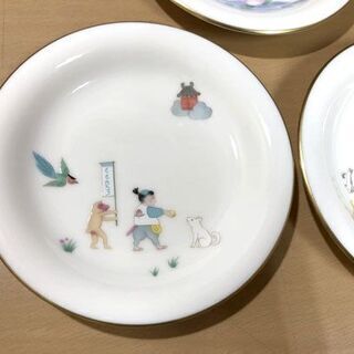 豪華で新しい 桃太郎 香蘭社 保管未使用 銘々皿 アウトレットモノ
