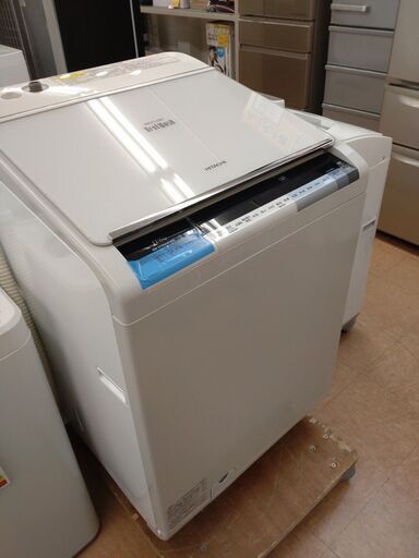 【モノマニア四日市】【引き取り限定】HITACHI　縦型洗濯乾燥機　BW-D110XWVE3　2015年製 エディオンオリジナルモデル　 USED