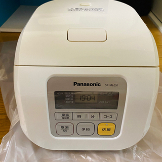 Panasonic 電子ジャー炊飯器 SR-ML051 無料