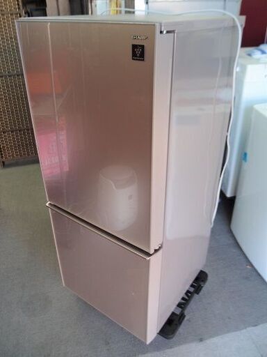 シャープ　2017年製　ノンフロン冷凍冷蔵庫　SJ-GD14D-C■定格内容積137L