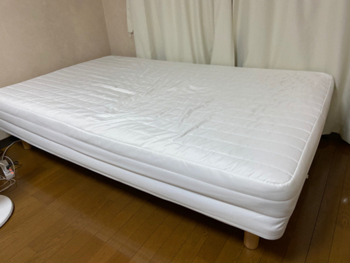 Amazon｜【セット買い】無印良品 脚付マットレス セミダブルサイズ 幅