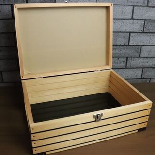 木製　BOX　アンティーク　DIY　コレクションケース　（B)