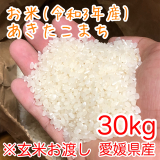 残10袋 新米 あきたこまち 30kg 令和3年産　お米 玄米