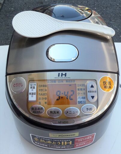 ☆象印 ZOJIRUSHI NP-VD10 5.5合炊き IH炊飯ジャー 極め炊き◆豪熱沸とうIH