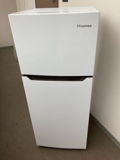 【１年のみ使用】Hisense ２ドア式冷蔵庫 HR-B12C