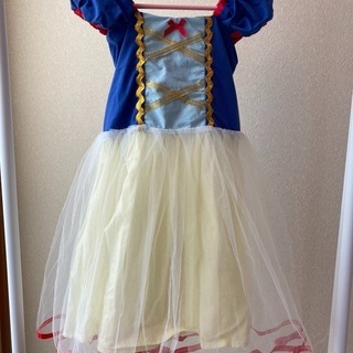 【ネット決済・配送可】白雪姫ドレス　ティアラ付き　100〜110cm