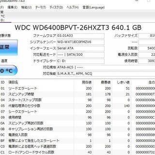中古ノートパソコン Windows10+office 大容量HDD640GB NEC LL350/W