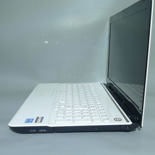 新品高速SSD ホワイト ノートパソコン 中古良品 15型ワイド NEC PC-LS350MSW Core i3 8GB Blu-ray 無線 カメラ Windows10 Office 新品高速SSD ホワイト ノートパソコン 中古良品 15型ワイド NEC PC