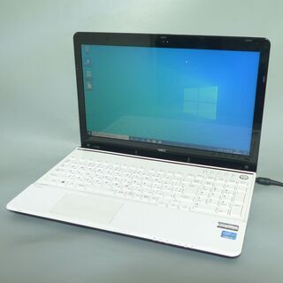 新品高速SSD ホワイト ノートパソコン 中古良品 15型ワイド NEC PC 