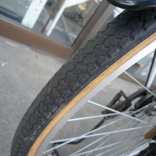 27インチ 自転車 ママチャリ 鍵 カゴ ライト RUNESIC 白 札幌市手稲区