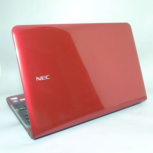 新品高速SSD レッド 中古美品 ノートパソコン 15型ワイド NEC PC-LS150HS6R Pentium 4GB DVDRW 無線 webカメラ Windows10 Office
