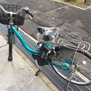 地域限定送料無料 ヤマハ パス ナチュラ 新基準 子供乗せ 8,7AH 青系 