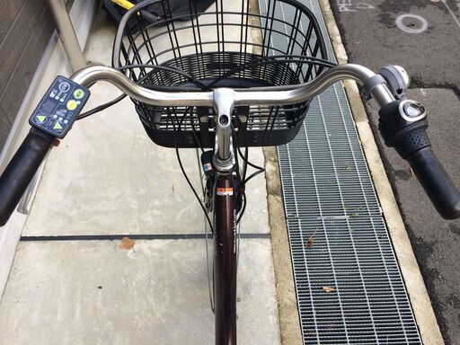 地域限定送料無料 ヤマハ パス ナチュラ 新基準 子供乗せ 8,7AH 茶