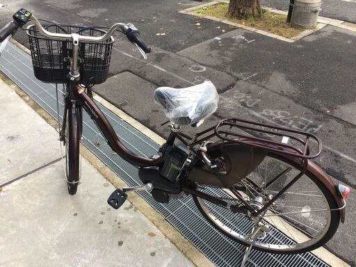 地域限定送料無料 ヤマハ パス ナチュラ 新基準 子供乗せ 8,7AH 茶