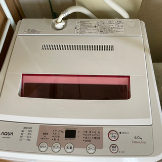 【ネット決済】【現地引き取り500円！】全自動洗濯機6.0 AQ...