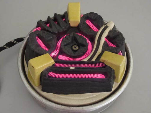 ss2771 野々田商店 炭型ヒーター 電熱式 炭型電熱器 茶道具 茶器