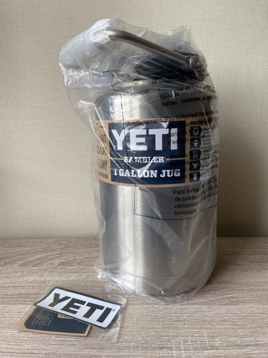 ★新品正規品★ YETI 1gallon jug Stainless Steel イエティ ワンガロン(1ガロン)ジャグ ステンレススチール