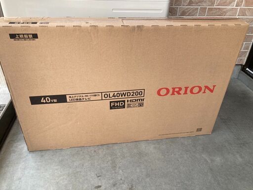 OL40WD200 ORION　フルハイビジョン40型液晶テレビ　未使用品