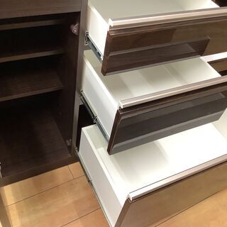 ☆値下げ☆【トレファク花小金井店】レンジボード/ニトリ/ブラウン 