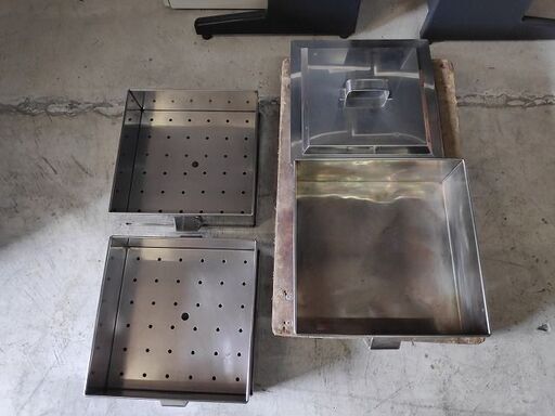 業務用 3段角蒸し器『良品中古』440X440【リサイクルショップ
