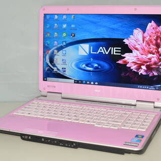 最新Windows10+office 大容量HDD750GB NEC LL550/W core i3/4GB/DVD 