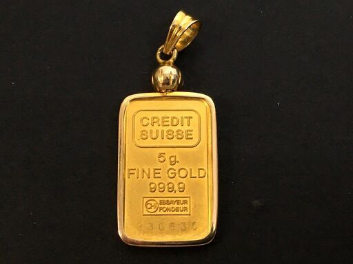 ★☆【極美品】K24 999.9 インゴット ネックレストップ 24金 プレート 総重量6.3ｇ メンズ レディース☆★ 【極美品】K24 999.9 インゴット ネックレストップ 24金 プレート 総