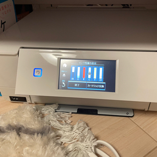 美品☆ 替えインク付き EPSON EP-807AW 高機能プリンター ホワイト