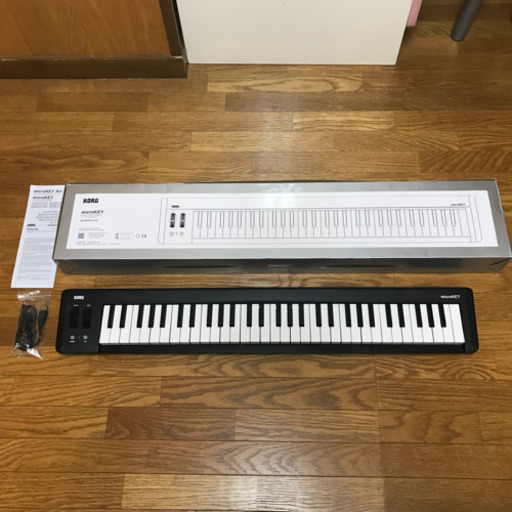 【美品・完動品】MIDIキーボード KORG microkey2 61鍵盤　サステインペダル付