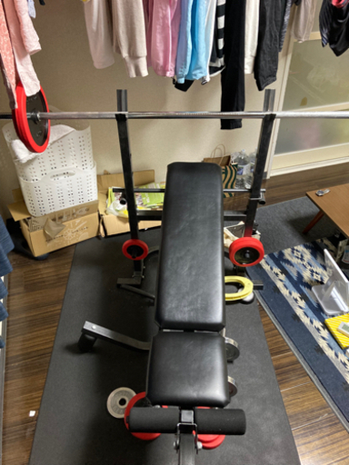 最終値下げ早い者勝ち‼️ベンチプレス一式57.5kg +おまけ