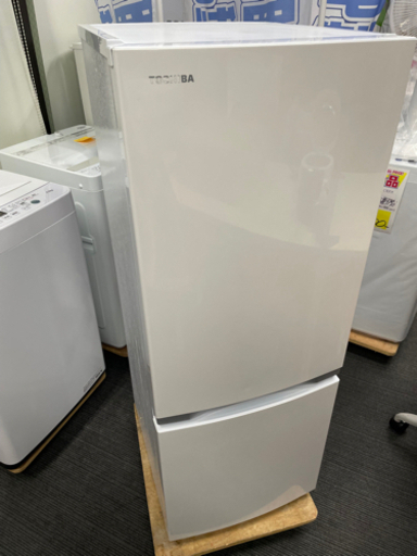 ☆美品！2019年 東芝 冷蔵庫 GR-P15BS-W 一人暮らしの自炊派から2人